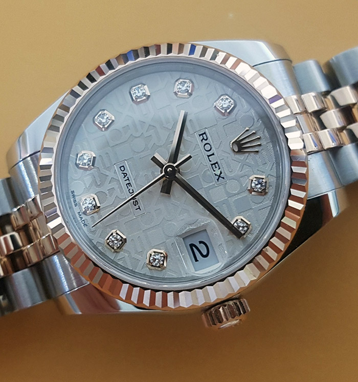 ladies rolex datejust diamond dial