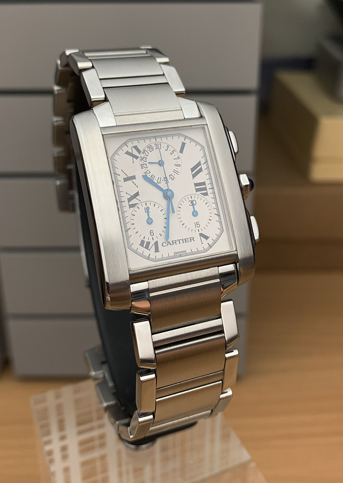 Cartier Tank Francaise Chronograph Wristwatch Ref. W51001Q3