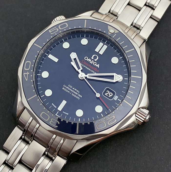 BLUE Omega Seamaster Professional Men's Co-Axial Wristwatch Ref. 212.30.41.20.03.001