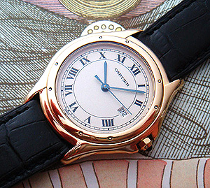 Cartier Cougar 18K YG Mid-size Ref. W25013B9