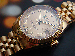 Ladies' Rolex Oyster Perpetual Datejust Midsize 18K YG Ref. 178278