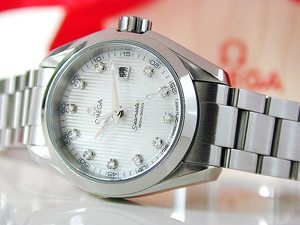 Ladies Omega Seamaster Diamond Dial Quartz Ref. 231.10.30.61.55.001