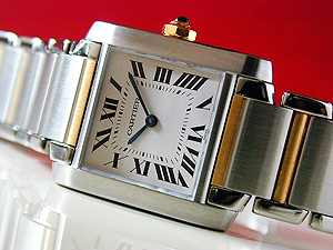 Ladies' Cartier Tank Francaise Midsize Quartz 18K YG/SS Ref. W51006Q4