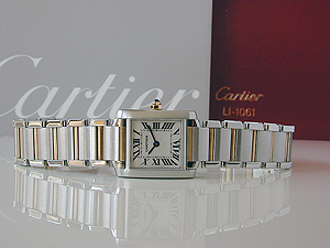 Ladies' Cartier Tank Francaise 18K YG/SS Quartz Ref. W51007Q4