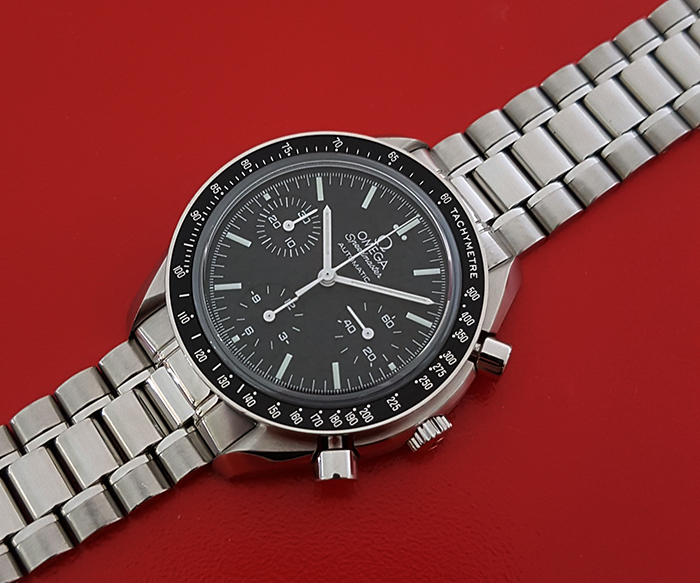 omega speedmaster reduced on wrist