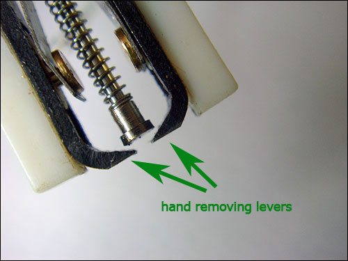 Seiko DIY Project hand removing levers