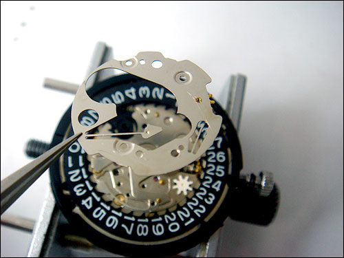 Seiko 7S26 Date Plate removed