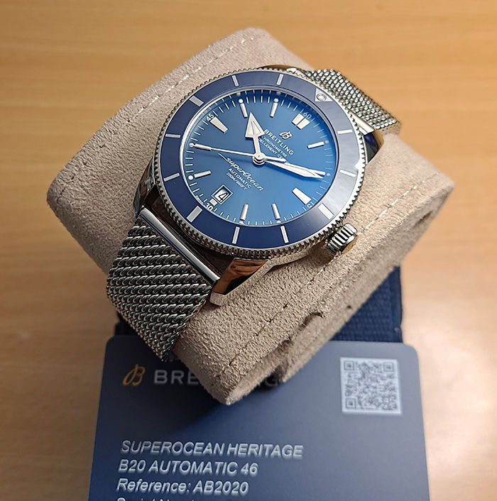 BLUE XL Breitling Super Ocean Heritage II Ref. AB2020