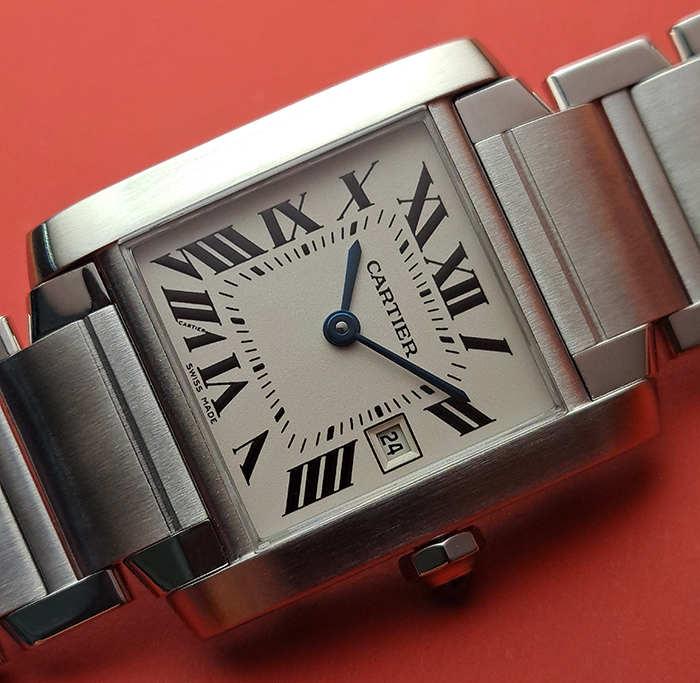 Ladies' Cartier Tank Francaise Midsize Quartz Wristwatch Ref. W51011Q3
