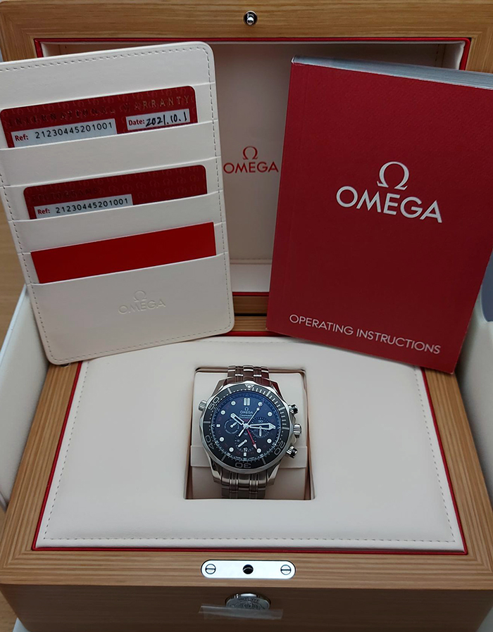 Omega Seamaster Diver 300M Co-Axial GMT Chronograph Ref. 212.30.44.52.01.001
