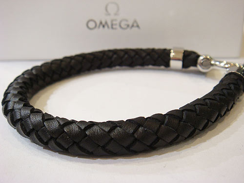 black omega rubber bracelet