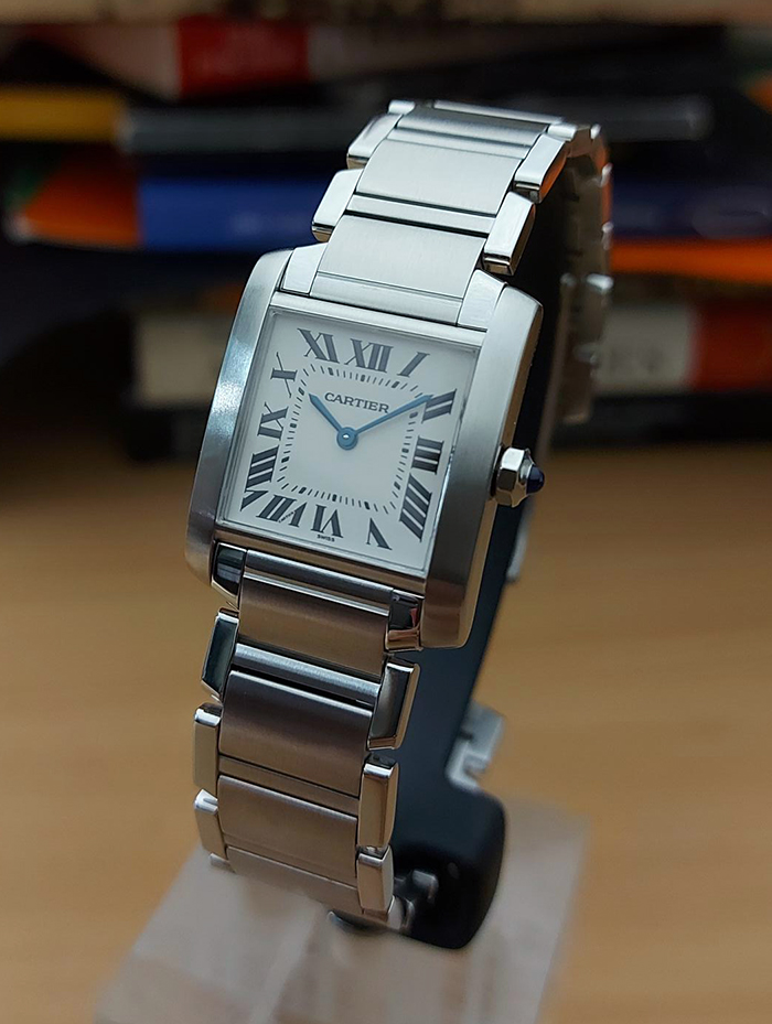 Ladies' Cartier Tank Francaise Midsize Quartz Wristwatch Ref. W51003Q3