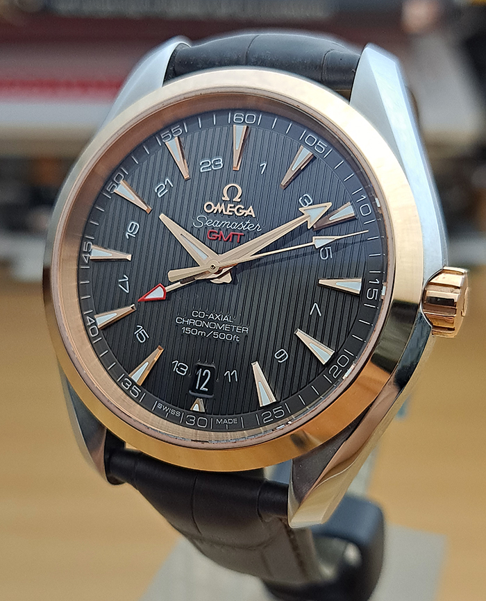 Omega Seamaster Aqua Terra Co-Axial GMT RS/SS Wristwatch Ref. 231.23.43 ...