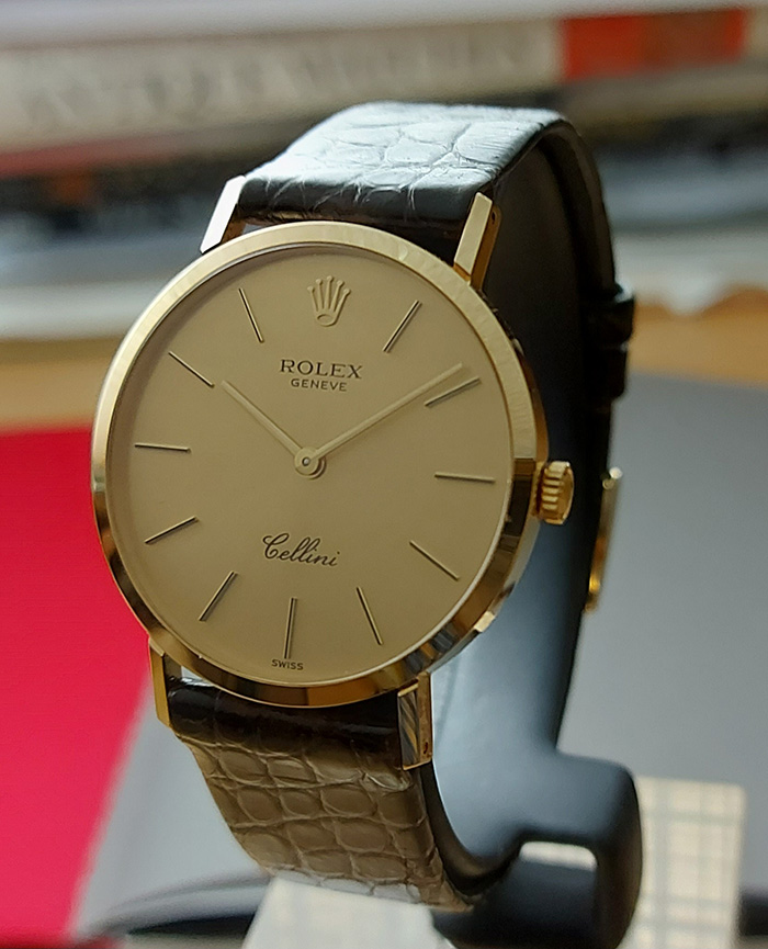 rolex cellini 18k