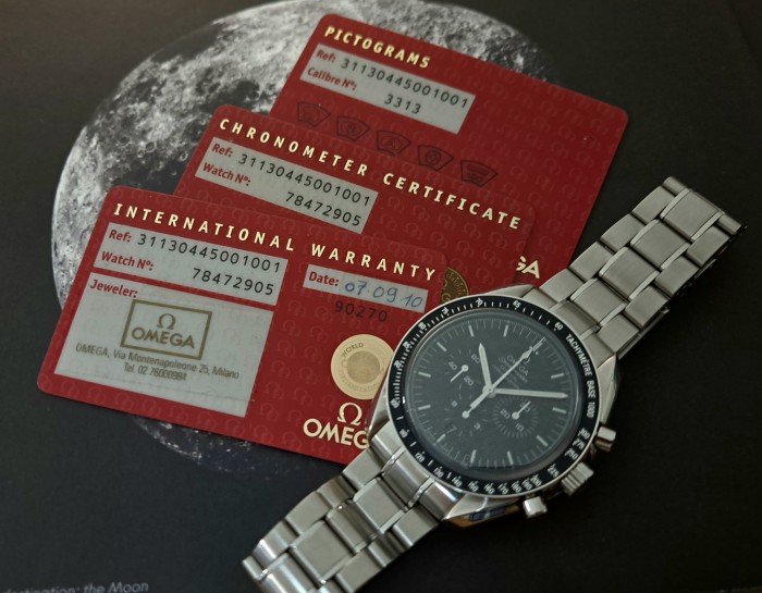 Omega Speedmaster Moonwatch Co-Axial Chronograph Wristwatch Ref. 311.30.44.50.01.002