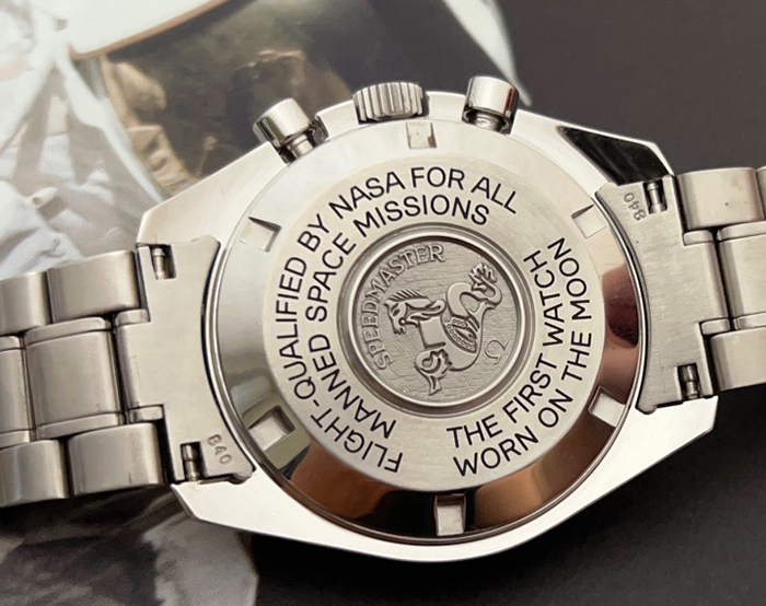 Omega Speedmaster Professional Moonphase 18K White Gold Bezel, Silver Dial - European Edition Ref. 3575.30
