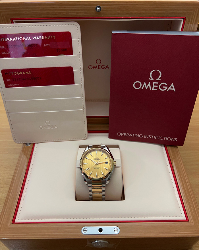 Omega Seamaster Aqua Terra 150M Master Co-Axial YG/SS Wristwatch Ref. 231.20.42.21.08.001