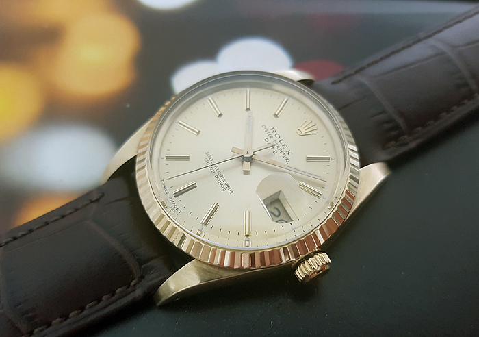 1986 Rolex Oyster Perpetual Date 14K Ref. 15037.