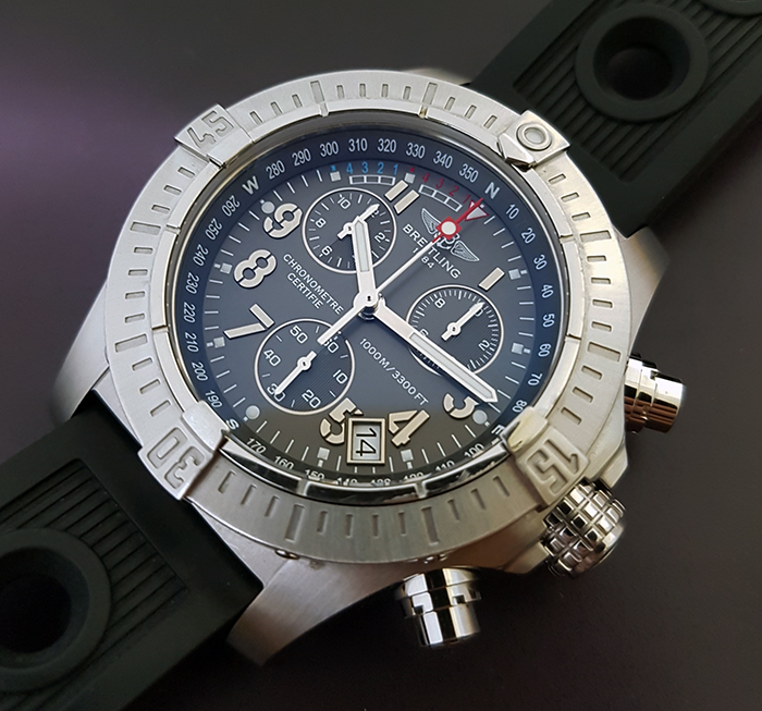 Breitling Avenger Seawolf Chronograph Quartz Wristwatch Ref. A73390