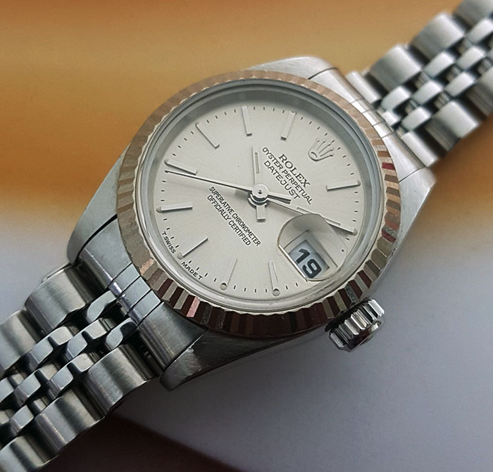 Ladies' Rolex Datejust 18K WG/SS Wristwatch Ref. 69174