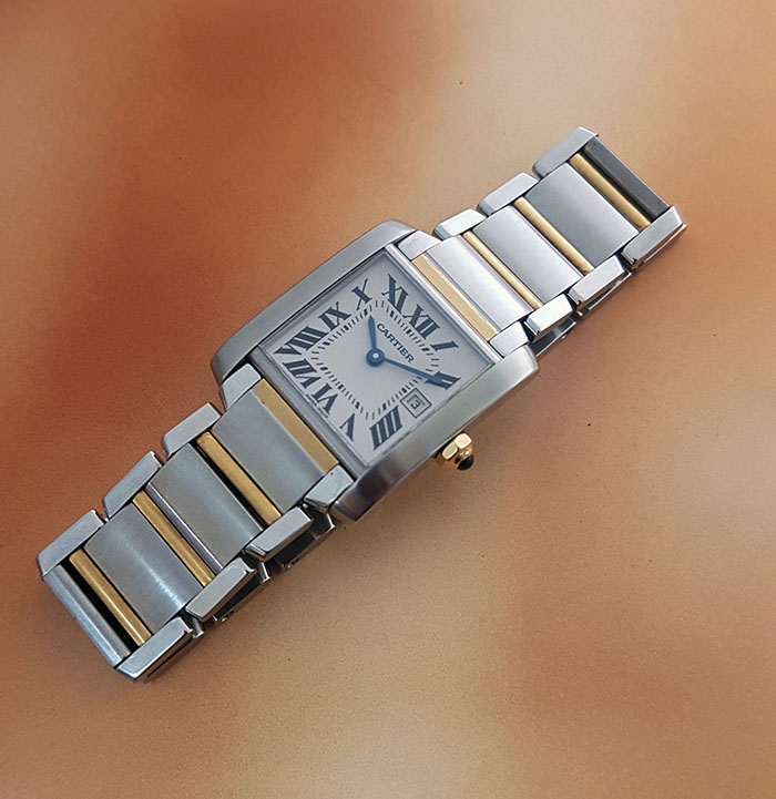 Ladies' Cartier Tank Francaise Quartz Wristwatch. Ref. W51024Q3