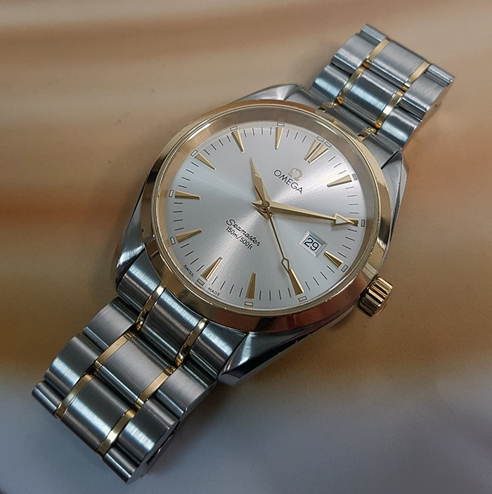 Omega Seamaster SS & YG Aqua Terra Quartz Wristwatch Ref. 2317.30