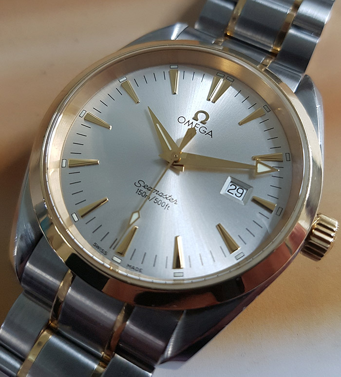 Omega Seamaster SS & YG Aqua Terra Quartz Wristwatch Ref. 2317.30