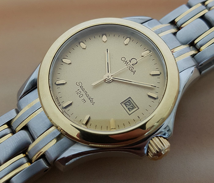 Ladies' Omega Seamaster YG & SS Quartz Wristwatch Ref. 2381.10