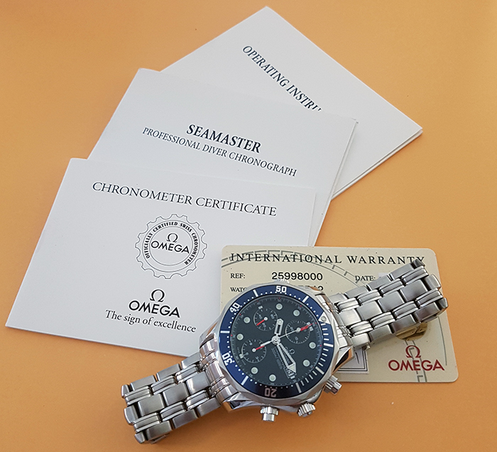 Omega Seamaster Professional Chronograph Wristwatch Ref. 2599.80