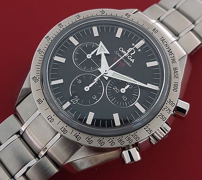 Omega Speedmaster Broad Arrow 1957 Co-Axial Chronograph Wristwatch Ref. 321.10.42.50.02.001