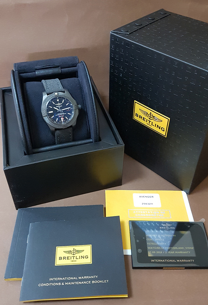 Breitling Avenger Blackbird 44 Titanium Wristwatch Ref. V17311