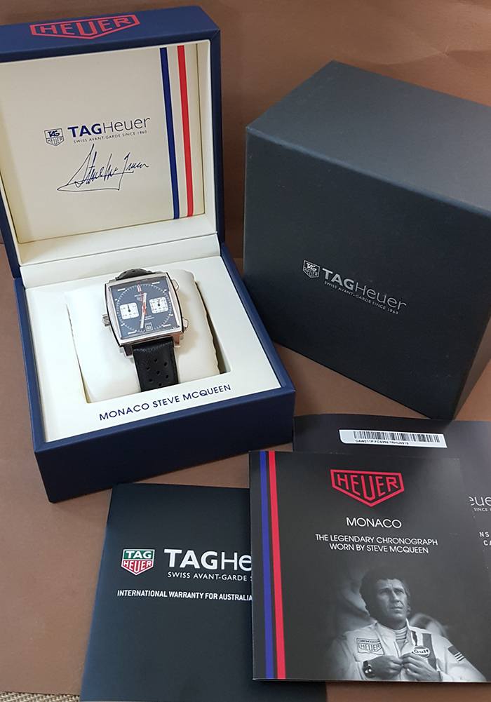 Tag Heuer Monaco Calibre 11 Chronograph Wristwatch Ref. CAW211P