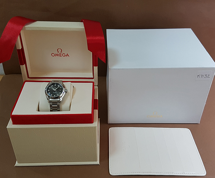 Omega Seamaster Aqua Terra Diamond Dial 150M Quartz Wristwatch Ref. 231.10.30.60.56.001