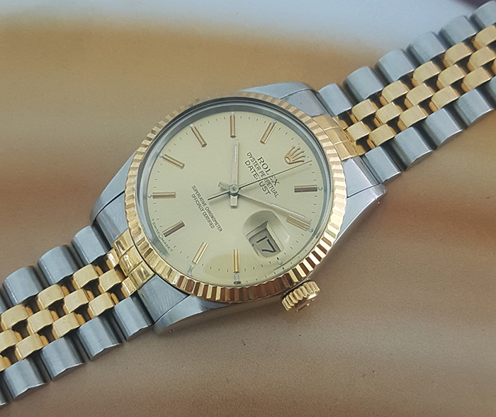 1988 Rolex Oyster Perpetual Datejust Wristwatch 18K YG/SS Ref. 16013