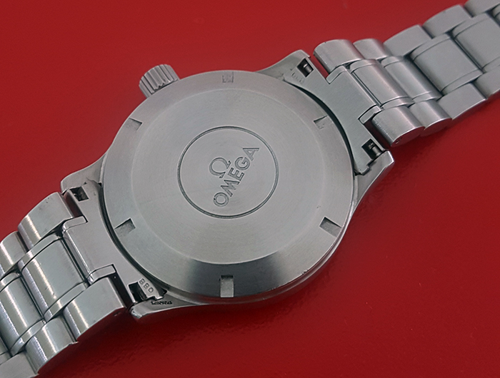 Omega Dynamic Black Waffle Dial Wristwatch Ref. 5203.51
