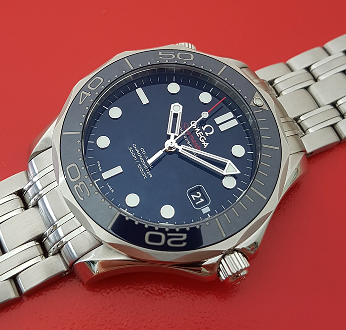 BLUE Omega Seamaster Professional Men's Co-Axial Wristwatch Ref. 212.30 ...