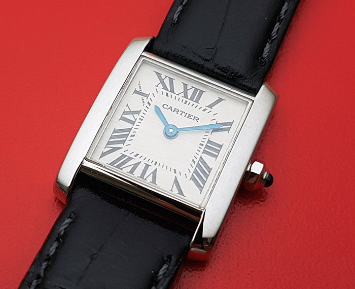 Ladies' Cartier Tank Francaise 18K white gold Wristwatch Ref. W5001256 