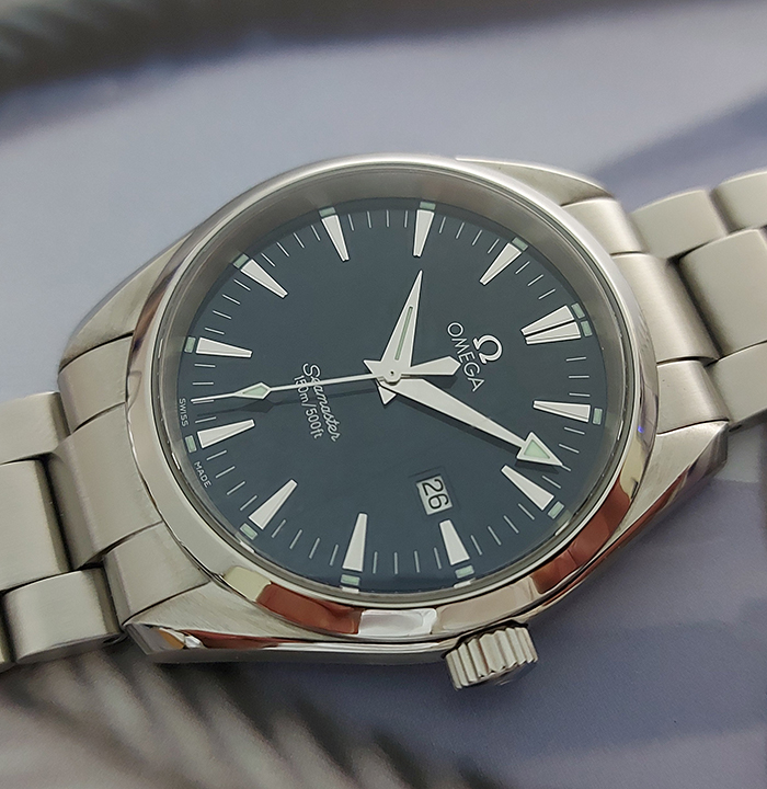 Omega Seamaster Aqua Terra Quartz Blue dial Ref. 2517.80