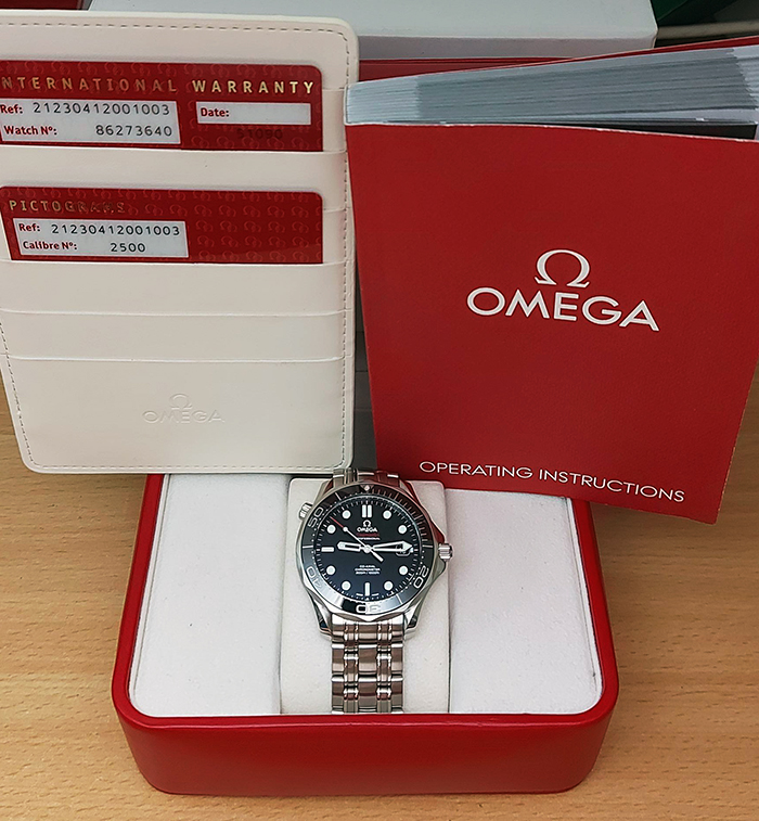 Omega Seamaster Professional Men's Co-Axial Black Wristwatch Ref. 212 ...