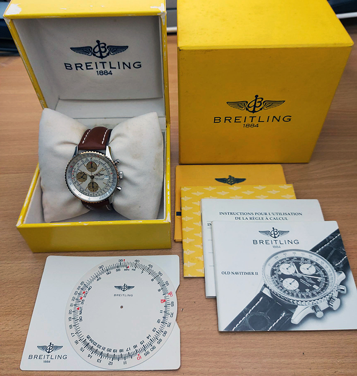 1996 Breitling Old Navitimer II YG Ref. D13022