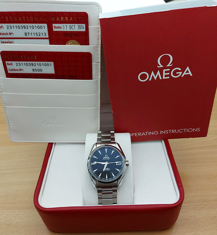 Omega Seamaster Aqua Terra 150M Co-Axial Wristwatch Ref. 231.10.39.21.01.001