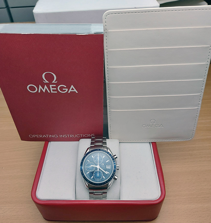 Omega Speedmaster Automatic Date blue Ref. 3212.80