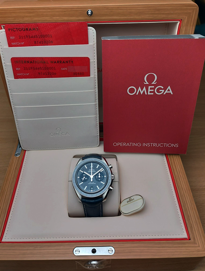 Omega Speedmaster Titanium Two Counters Moonwatch Co-Axial Wristwatch Ref. 311.93.44.51.03.001