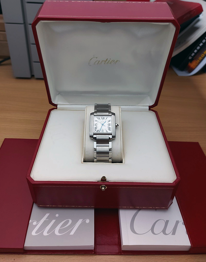 Cartier Tank Large Size Automatic Wristwatch Ref. W51002Q3