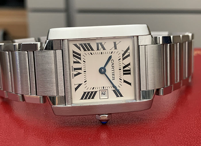 Ladies' Cartier Tank Francaise Midsize Quartz Wristwatch Ref. W51011Q3