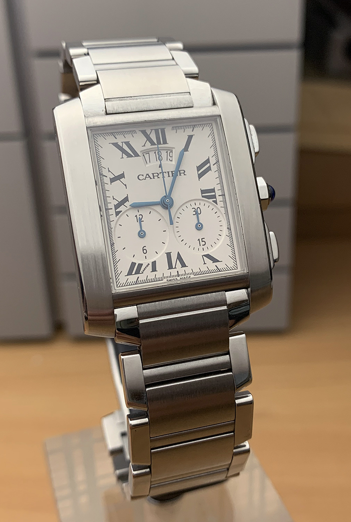 Cartier Tank Francaise Chronograph Wristwatch. Ref. W51024Q3