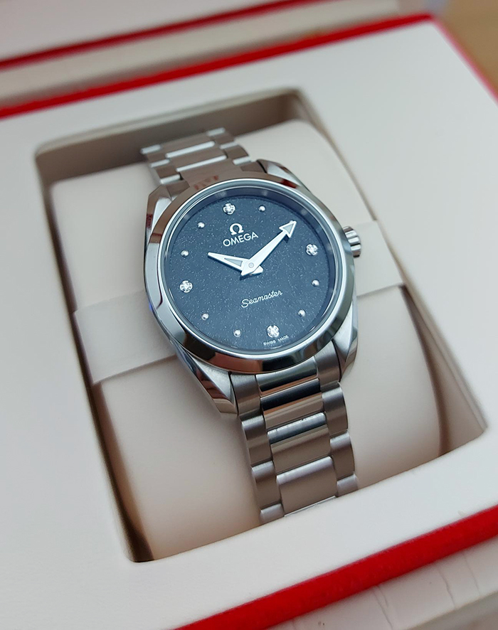 Omega Seamaster Aqua Terra 150M Quartz Diamond Dial Wristwatch Ref. 220.10.28.60.51.001
