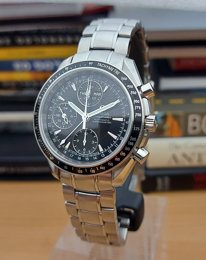 Omega Speedmaster Day Date Chronograph Wristwatch Ref. 3220.50