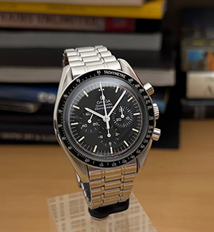 1990s Omega Speedmaster Professional Moonwatch Tritium Dial Wristwatch