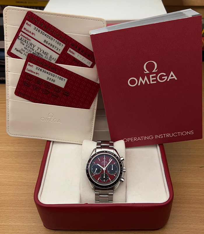 Omega Speedmaster Racing Co Axial Chronograph Wristwatch Ref